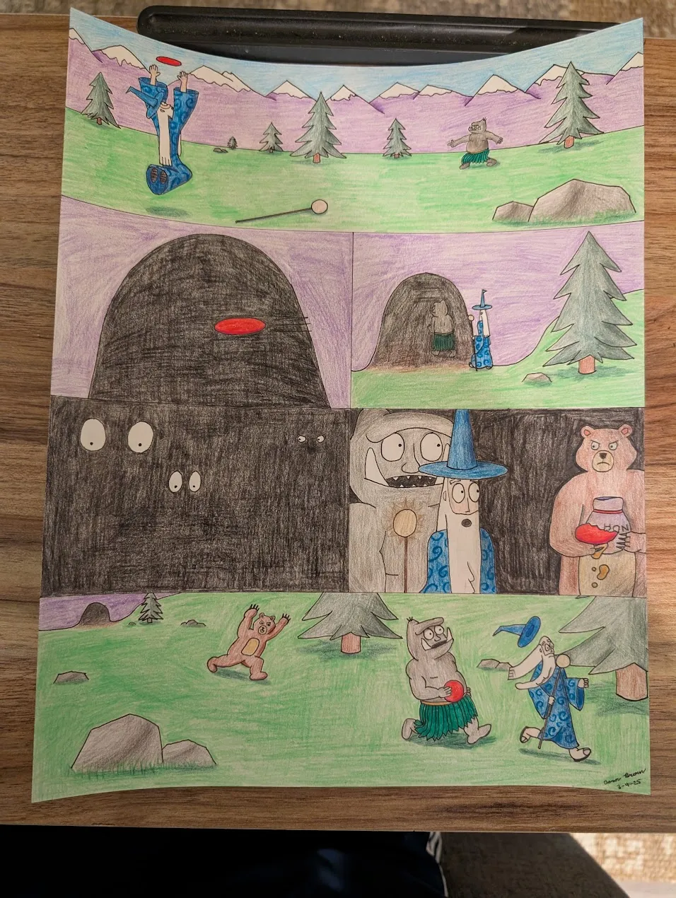 Og and wiz frisbee comic