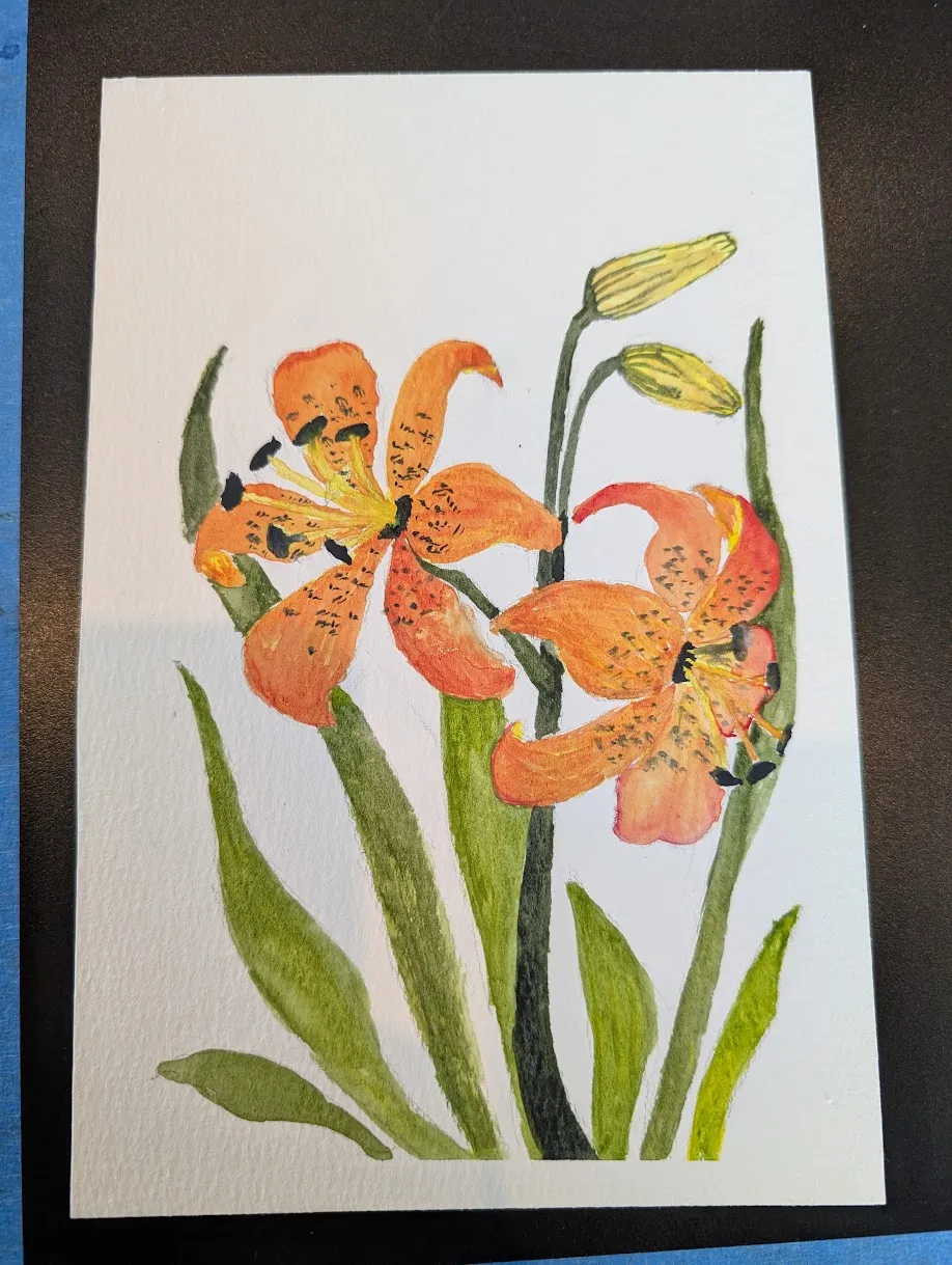 orange flowers